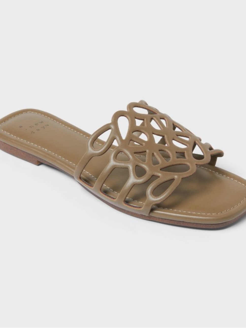 NWT A New Day Women’s Fiona Slide Sandal in Olive Green Size 8.5